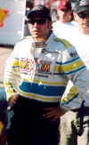 Randy Anderson in his custom Design 500 drivers race uniform