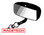 racetech f1 convex mirror formula car mirrors