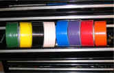 racer tape, colors, 90 foot roll