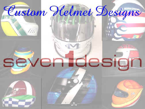 helmet painting and custom helmet design by seven one design